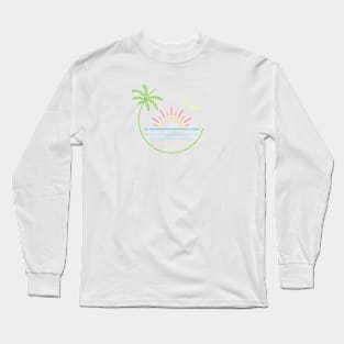 Minimalistic Beach Sunset Long Sleeve T-Shirt